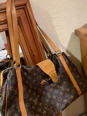 Authentic Louis Vuitton Classic Brown Monogram Stresa Women's Shoulder Bag AS IS